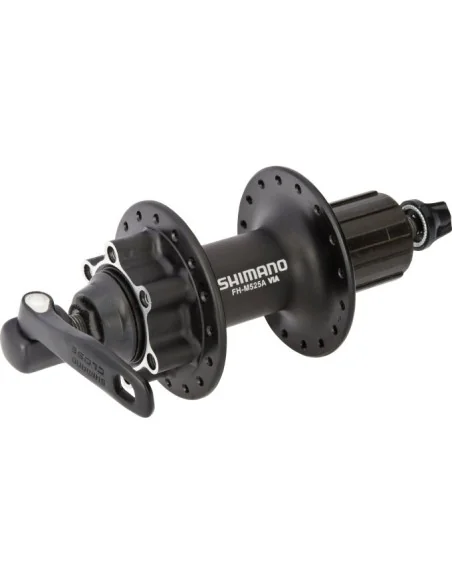 Achternaaf Shimano FH-M525-A 8/9/10 speed - 36 gaats 6 bouts remschijfbevestiging - zwart