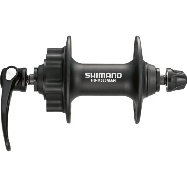 Voornaaf Shimano FH-M525 - 36 gaats 6 bouts remschijfbevestiging - zwart