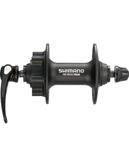 Voornaaf Shimano FH-M525 - 36 gaats 6 bouts remschijfbevestiging - zwart