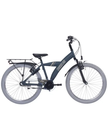 Kinderfiets 24" Bike Fun Camouflage met Shimano Nexus 3 - mat donkergroen