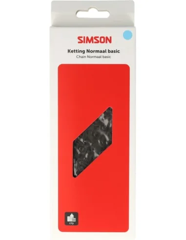 Ketting single speed Simson Basic 1/2"x 1/8" 112 schakels - zilver