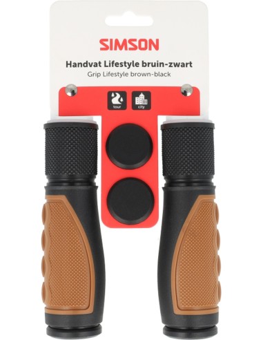 Handvatten Simson Lifestyle middenbruin-zwart