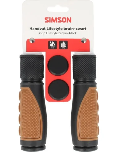 Handvatten Simson Lifestyle middenbruin-zwart