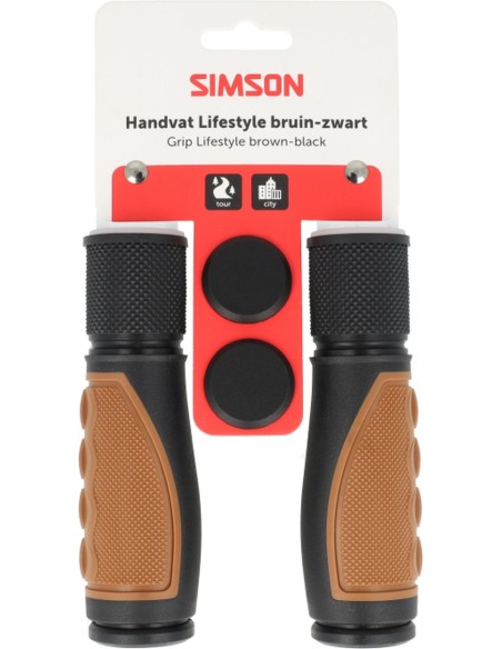 Handvatten Simson Lifestyle middenbruin-zwart