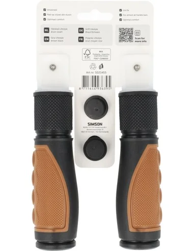 Handvatten Simson Lifestyle middenbruin-zwart