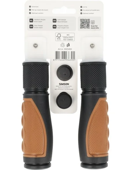 Handvatten Simson Lifestyle middenbruin-zwart