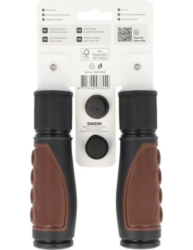 Handvatten Simson Lifestyle donkerbruin-zwart