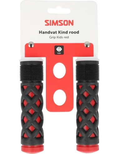 Handvatten Simson Kinderen rood-zwart