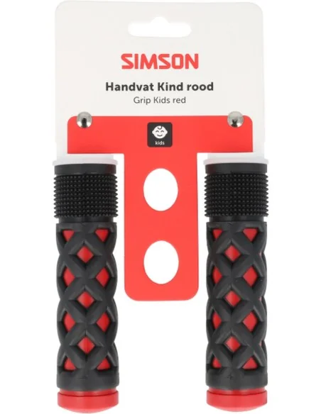 Handvatten Simson Kinderen rood-zwart