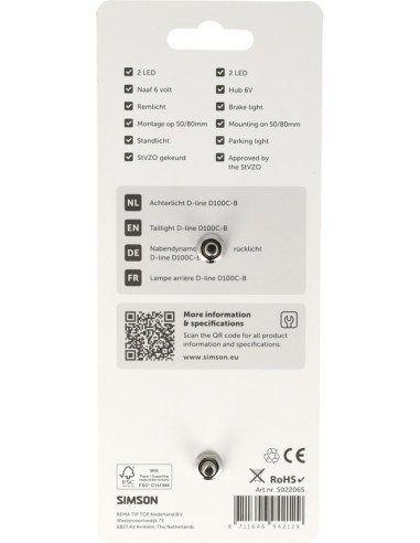 Achterlicht Simson urora D-line d100c