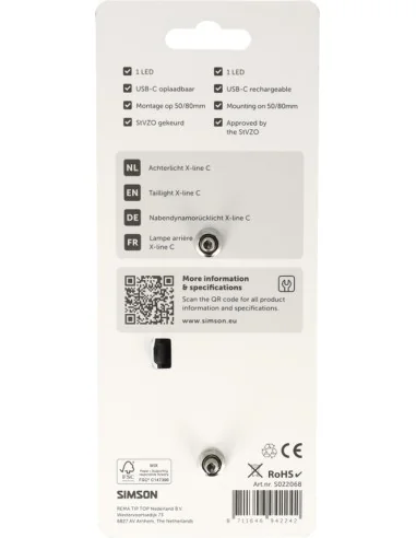 Achterlicht Simson aurora X-line c
