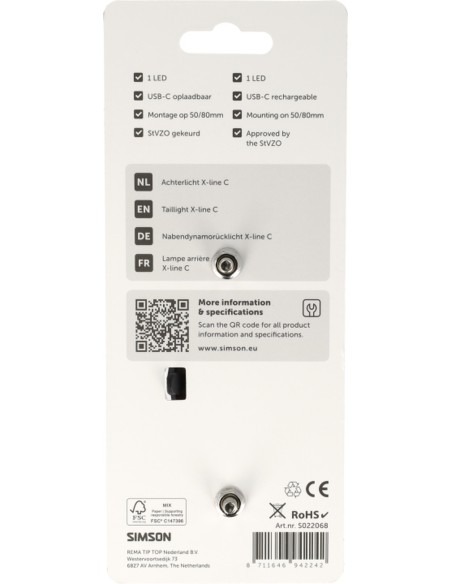Achterlicht Simson aurora X-line c