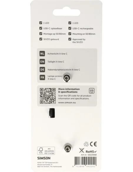Achterlicht Simson aurora X-line c