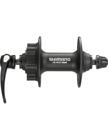 Voornaaf Shimano FH-M525 - 32 gaats - 6 bouts remschijfbevestiging - zwart