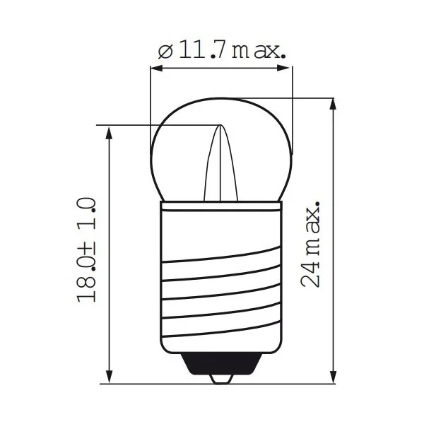 Lamp 6V 0.05 E10 fiets achter