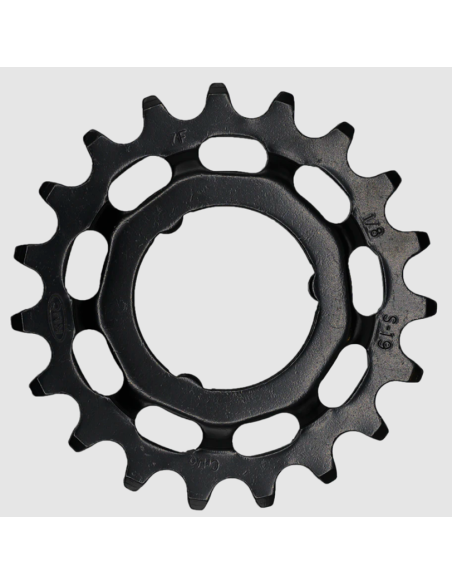 Tandwiel KMC Voor Shimano 19T O-MO Staal 1/8 inch - Zwart