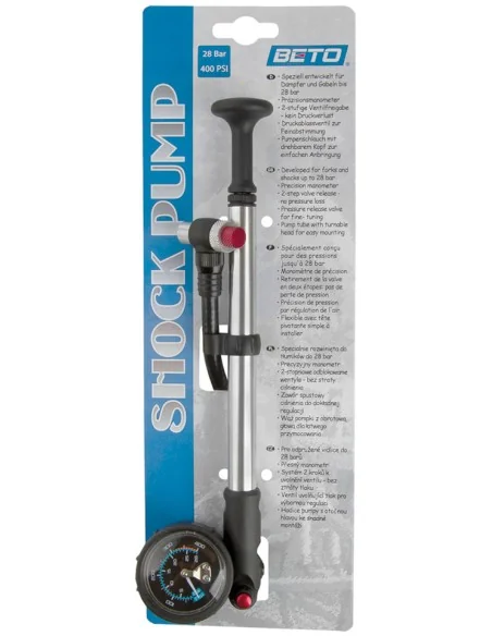 Voorvorkpomp Beto met manometer - aluminium