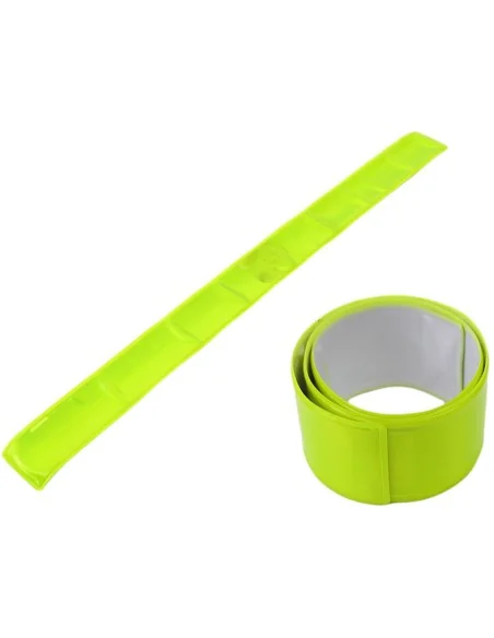 Armband M-wave Snap-on reflecterend geel (1 paar)