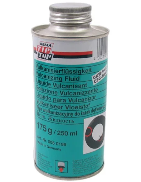 Solutie TipTop vulkaniseervloeistof blik groen 175gr