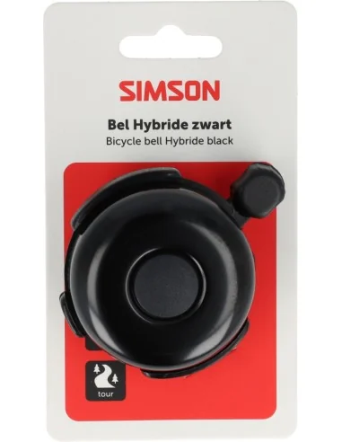 Fietsbel Simson Hybride - zwart