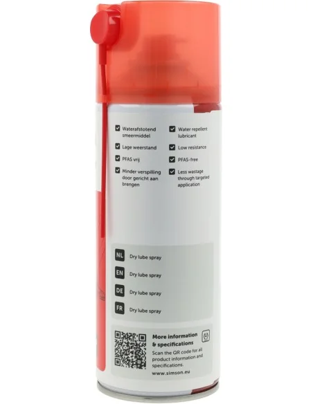 Dry lube spray Simson PFAS-vrij - 400ml