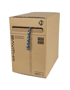 Ketting M-Wave single speed/naafversnelling 1/2 x 1/8 " - zilver (rol à 15 meter)