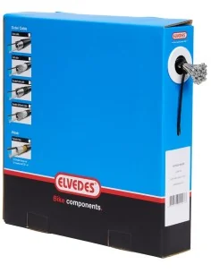 Schakel binnenkabel 3000 mm 1×19 draads RVS ø1,1mm met N-nippel ø4×4mm(doos à 50 stuks) - Zilver