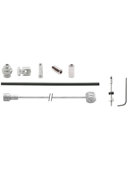 Trommelrem kabelkit Elvedes 1700mm / 2350mm RVS - zwart (op kaart)
