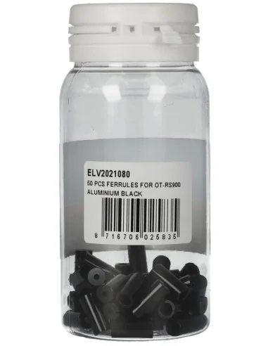 Kabeleindhoedjes voor OT-RS900 Elvedes van ø3,65 to ø5.5mm x 12mm - zwart (50 stuks)