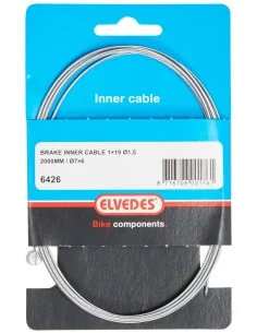 Rem binnenkabel Elvedes 2 000 mm 1×19 draads verzinkt ø1,5mm met T-nippel ø7 × 6mm