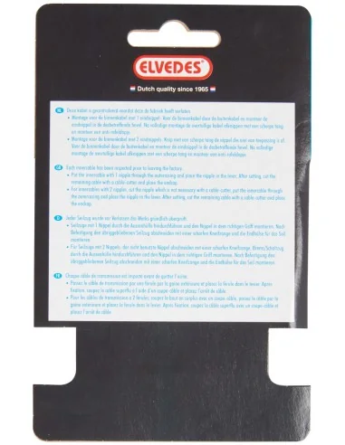 Rem binnenkabel Elvedes 2250mm 7×7 draads RVS ø1,5mm met T-nippel ø7 × 6 mm