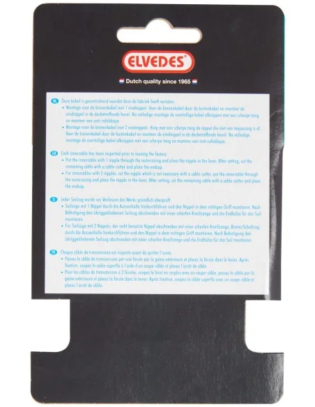 Rem binnenkabel Elvedes 2250mm 7×7 draads RVS ø1,5mm met T-nippel ø7 × 6 mm