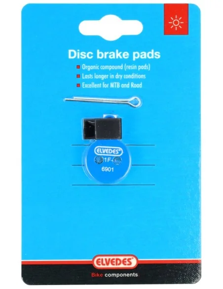 Organische schijfremblokjes Elvedes t.b.v. Tektro Lyra