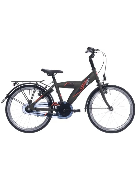 Kinderfiets Bikefun Urban City 20 inch met Remnaaf - Mat Groen