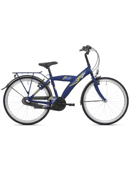 Kinderfiets Bikefun Urban City 24 inch met Nexus 3 versnelling/remnaaf - Kobalt Mat Blauw