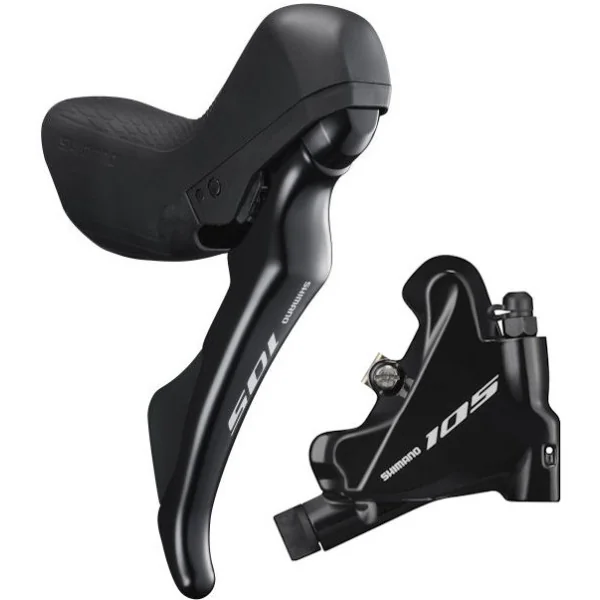 Schijfremset achter 11 speed Shimano 105 R7020 Flat Mount - zwart