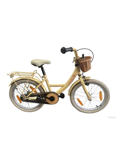 Kinderfiets Bikefun Girly 18 inch - met mandje en remnaaf - Goud 2