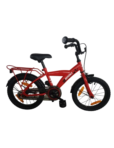 Kinderfiets Bikefun Boost 16 inch met remnaaf - Rood
