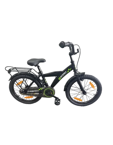 Kinderfiets Bikefun Boost 18 inch met remnaaf - Zwart