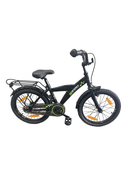 Kinderfiets Bikefun Boost 18 inch met remnaaf - Zwart