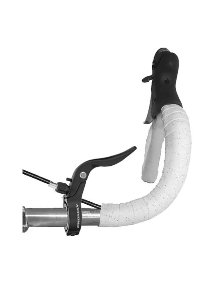 Remgreepset Promax Cycle Cross aluminium - zwart