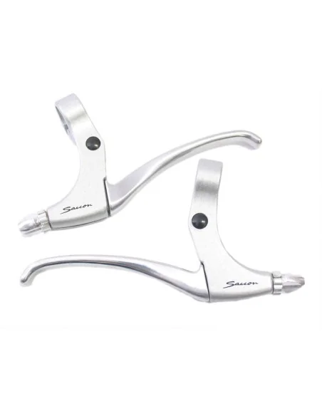 Remgreepset Saccon voor rollerbrake - 4 vingers - satin / zilver