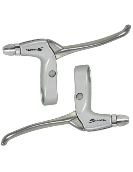 Remgreepset Saccon voor rollerbrake - 4 vingers - satijn / zilver