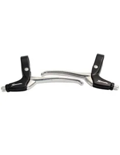 Remgreepset Saccon voor rollerbrake - 4 vingers - zwart / zilver 2