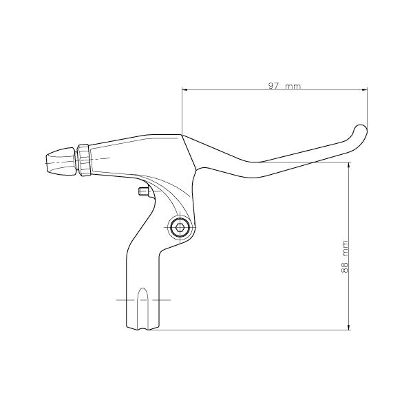 Remgreepset Miranda 3-Vinger Zwart/Mat-Zilver