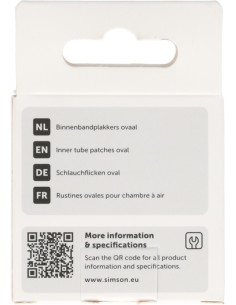 Simson Binnenbandpleisters ovaal 8st 2