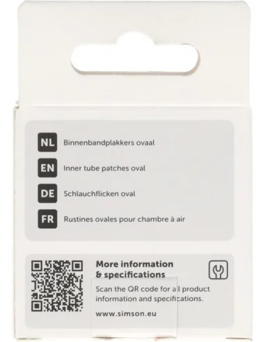 Simson Binnenbandpleisters ovaal 8st