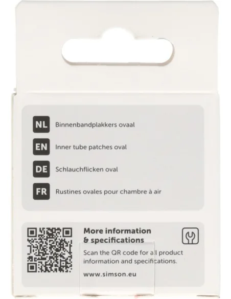 Simson Binnenbandpleisters ovaal 8st