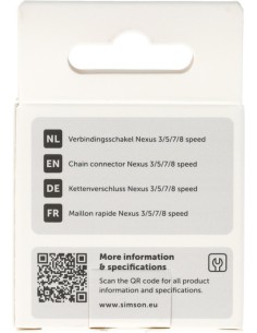 Simson Verbindingsschakel Nexus 1/2"x3/32" 3/5/7/8 speed 2