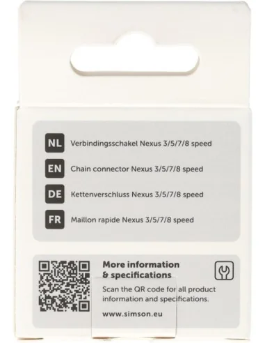 Simson Verbindingsschakel Nexus 1/2"x3/32" 3/5/7/8 speed